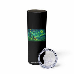 St Patricks Day Starry Night Leprechaun Shamrock Van Gogh Skinny Tumbler TS14 Print Your Wear