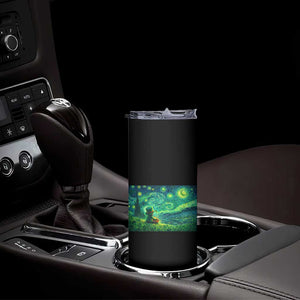 St Patricks Day Starry Night Leprechaun Shamrock Van Gogh Skinny Tumbler TS14 Print Your Wear