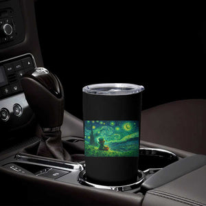 St Patricks Day Starry Night Leprechaun Shamrock Van Gogh Tumbler Cup TS14 Print Your Wear