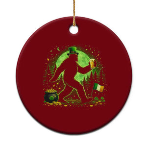 Funny Bigfoot St Patricks Day Ceramic Ornament Sasquatch Drinking Green Beer Lover TS14 1pc Red Print Your Wear