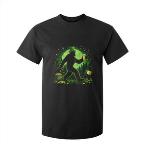 Funny Bigfoot St Patricks Day T Shirt For Kid Sasquatch Drinking Green Beer Lover TS14 Black Print Your Wear