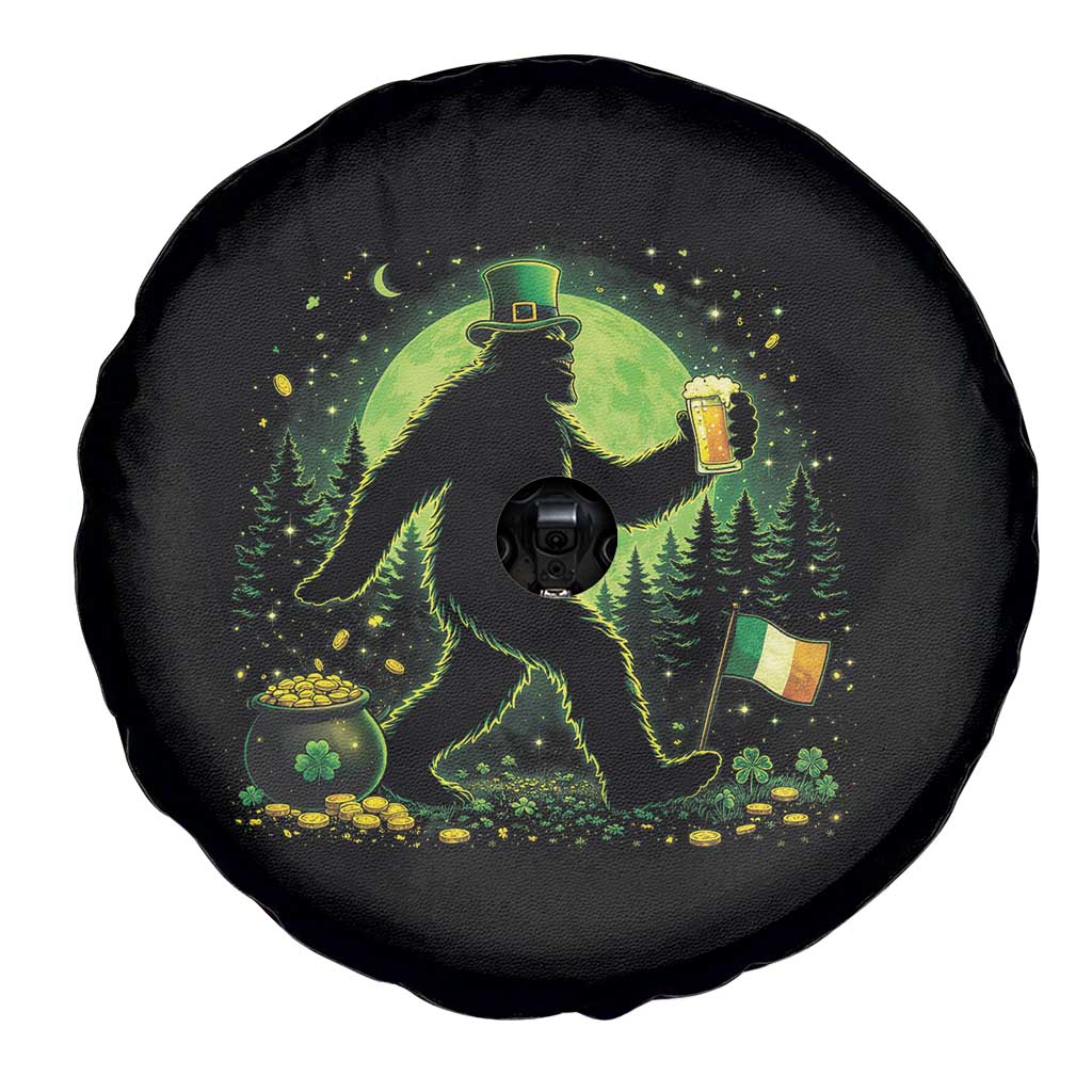 Funny Bigfoot St Patricks Day Spare Tire Cover Sasquatch Drinking Green Beer Lover TS14 Print Your Wear