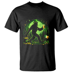 Funny Bigfoot St Patricks Day T Shirt Sasquatch Drinking Green Beer Lover TS14 Black Print Your Wear