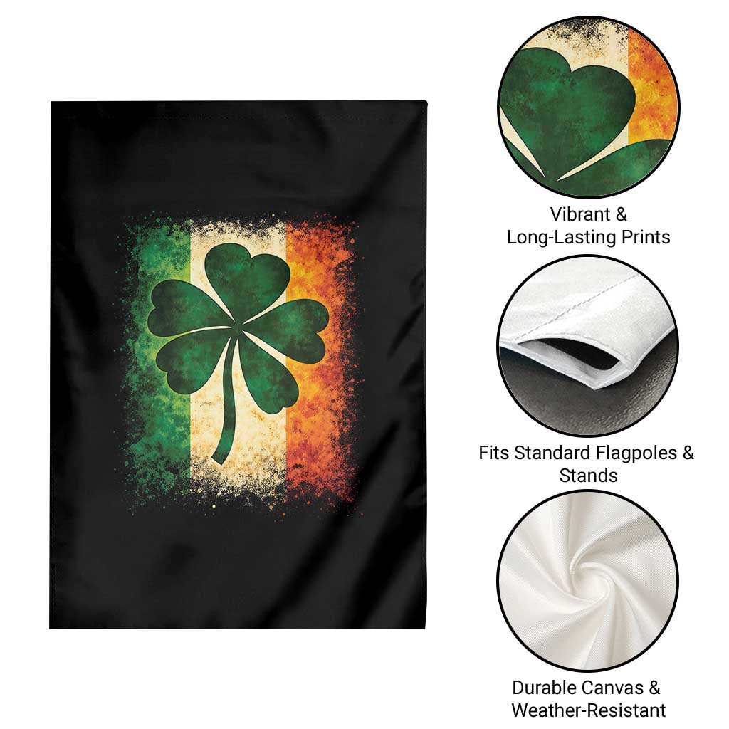 Retro Ireland Shamrock Irish Flag St Patricks Day Garden Flag TS14 Print Your Wear