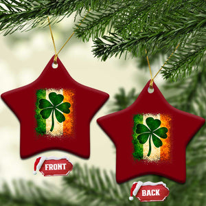 Retro Ireland Shamrock Irish Flag St Patricks Day Ceramic Ornament TS14 Print Your Wear