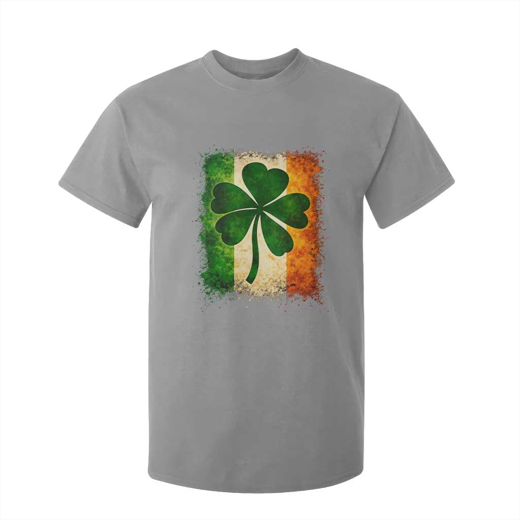 Retro Ireland Shamrock Irish Flag St Patricks Day T Shirt For Kid TS14 Sport Gray Print Your Wear