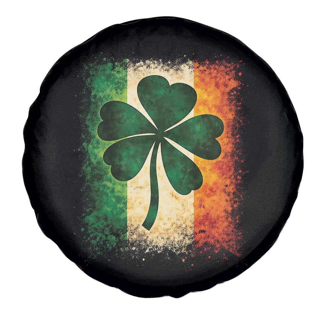 Retro Ireland Shamrock Irish Flag St Patricks Day Spare Tire Cover TS14 Print Your Wear