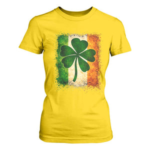 Retro Ireland Shamrock Irish Flag St Patricks Day T Shirt For Women TS14 Daisy Print Your Wear