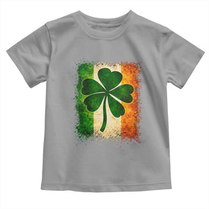 Retro Ireland Shamrock Irish Flag St Patricks Day Toddler T Shirt TS14 Sport Gray Print Your Wear