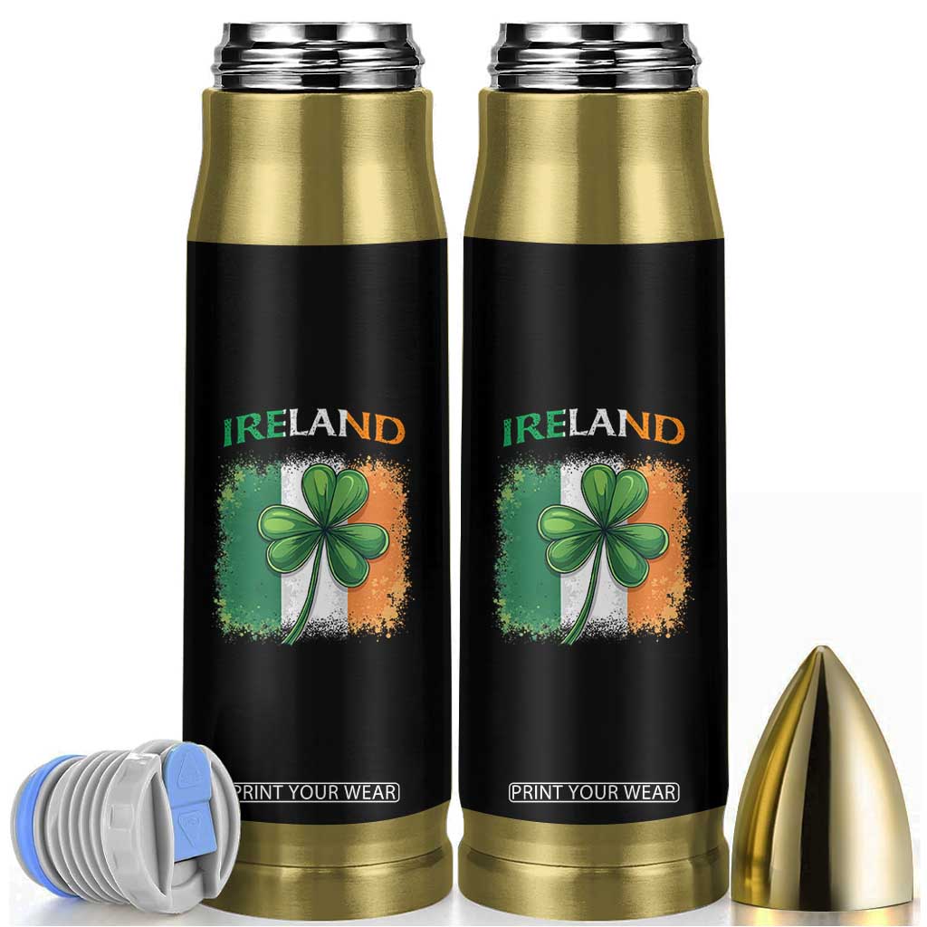 Vintage Ireland Shamrock Irish Flag St Patricks Day Bullet Tumbler TS14 Black Print Your Wear