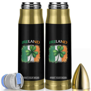 Vintage Ireland Shamrock Irish Flag St Patricks Day Bullet Tumbler TS14 Black Print Your Wear