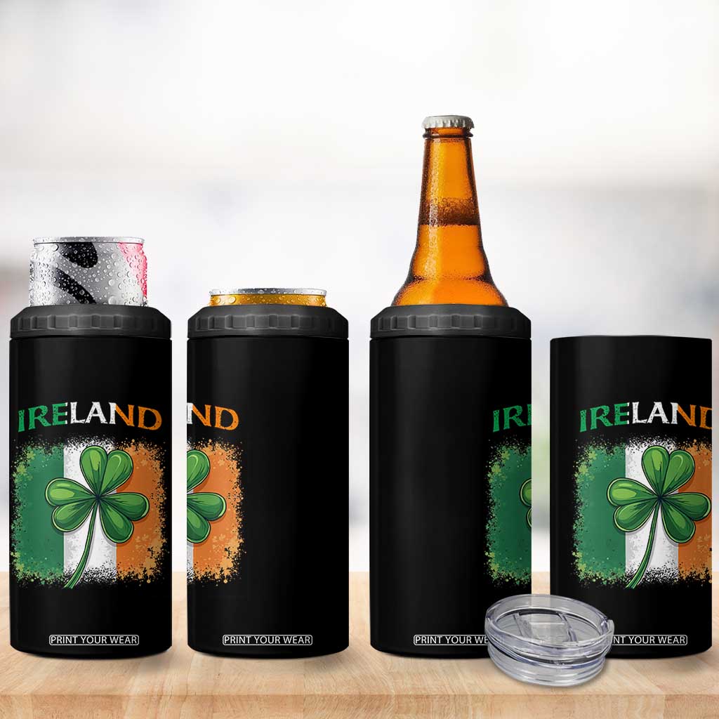 Vintage Ireland Shamrock Irish Flag St Patricks Day 4 in 1 Can Cooler Tumbler TS14 Print Your Wear