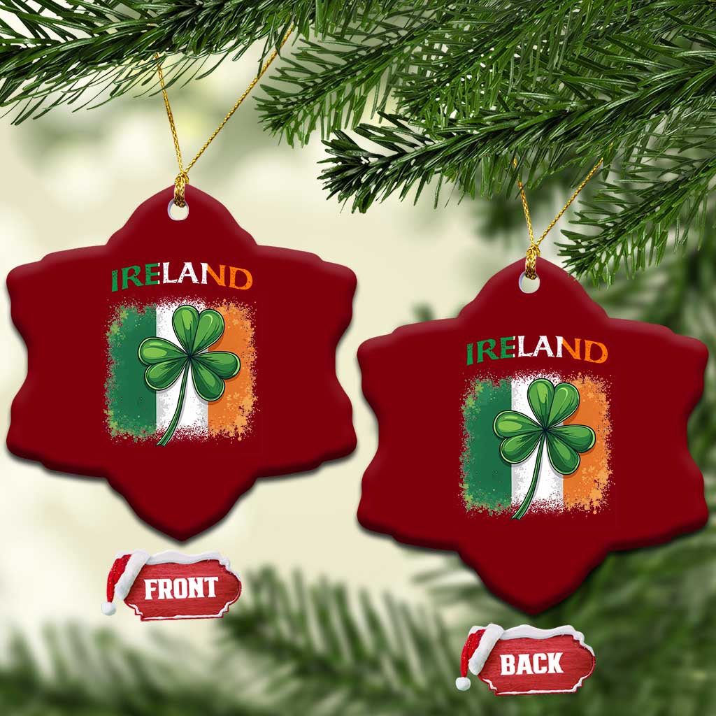 Vintage Ireland Shamrock Irish Flag St Patricks Day Ceramic Ornament TS14 Print Your Wear