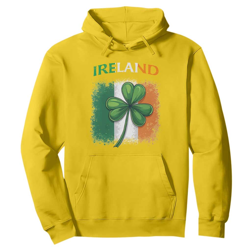 Vintage Ireland Shamrock Irish Flag St Patricks Day Hoodie TS14 Daisy Print Your Wear