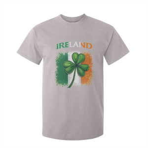 Vintage Ireland Shamrock Irish Flag St Patricks Day T Shirt For Kid TS14 Ice Gray Print Your Wear