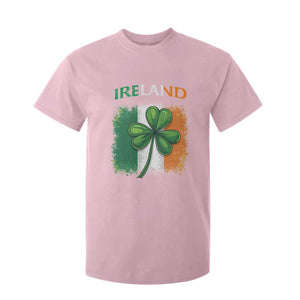 Vintage Ireland Shamrock Irish Flag St Patricks Day T Shirt For Kid TS14 Light Pink Print Your Wear