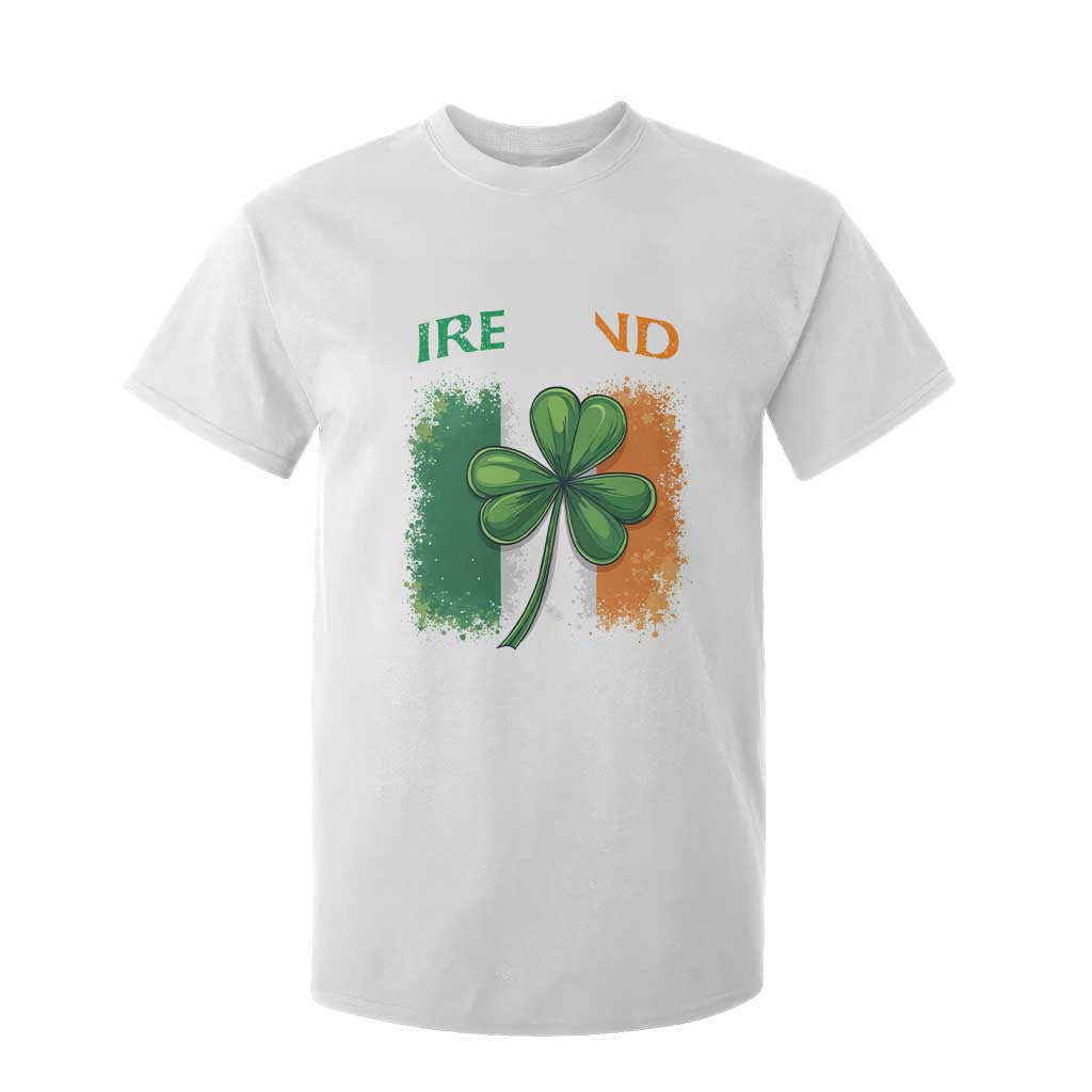 Vintage Ireland Shamrock Irish Flag St Patricks Day T Shirt For Kid TS14 White Print Your Wear
