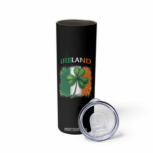 Vintage Ireland Shamrock Irish Flag St Patricks Day Skinny Tumbler TS14 Print Your Wear
