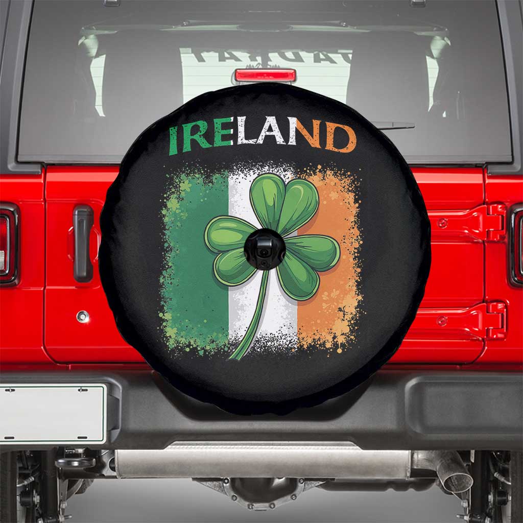 Vintage Ireland Shamrock Irish Flag St Patricks Day Spare Tire Cover TS14 Black Print Your Wear