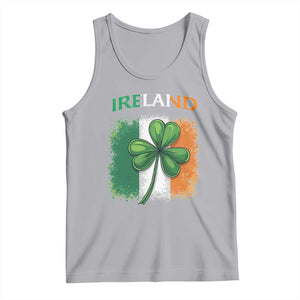 Vintage Ireland Shamrock Irish Flag St Patricks Day Tank Top TS14 Athletic Heather Print Your Wear