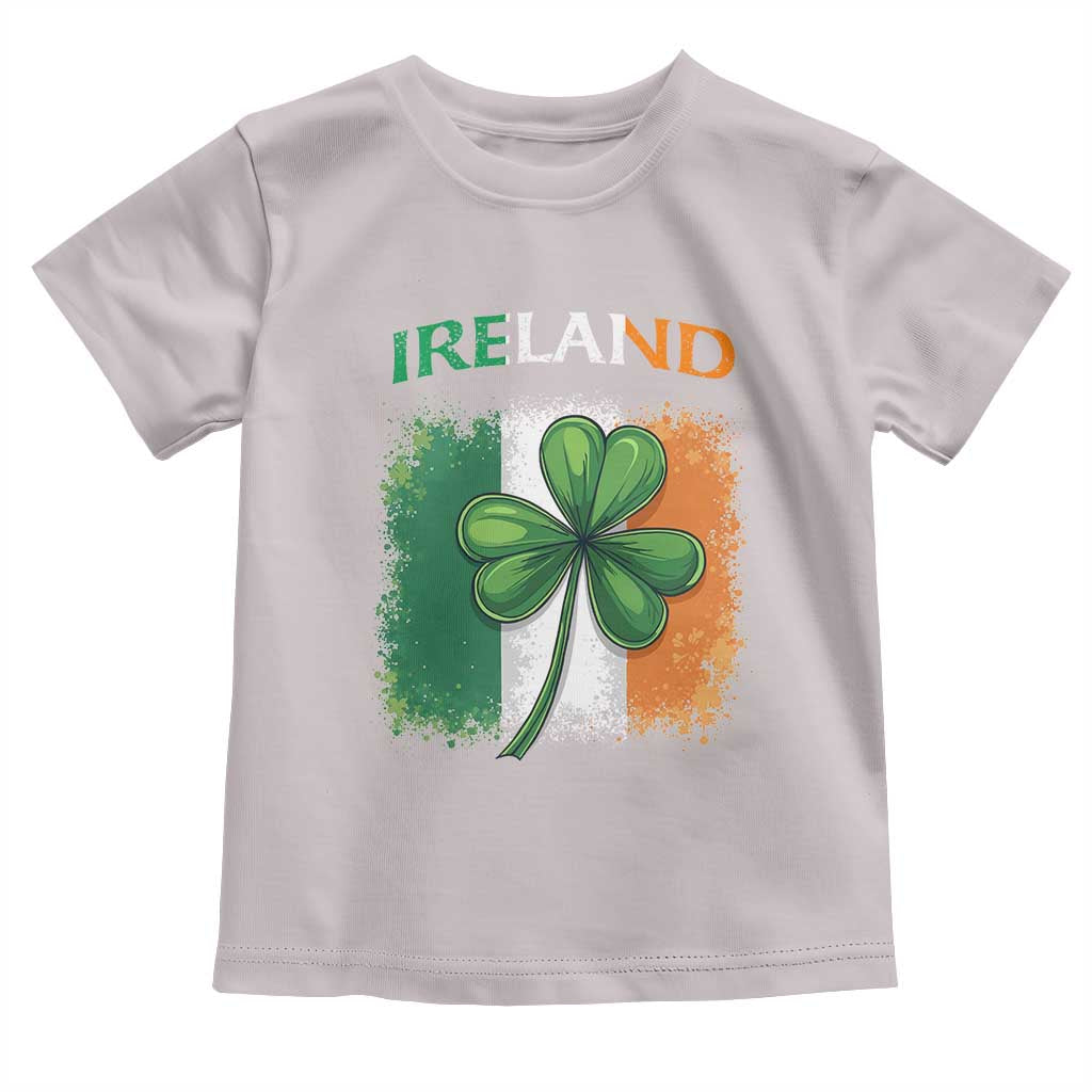 Vintage Ireland Shamrock Irish Flag St Patricks Day Toddler T Shirt TS14 Ice Gray Print Your Wear