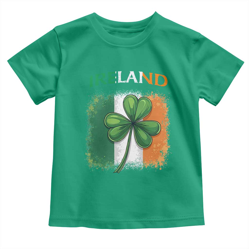 Vintage Ireland Shamrock Irish Flag St Patricks Day Toddler T Shirt TS14 Irish Green Print Your Wear