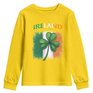 Vintage Ireland Shamrock Irish Flag St Patricks Day Youth Sweatshirt TS14 Daisy Print Your Wear