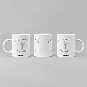 Blooming in His Grace Coffee Mug Boho Wildflower Christian Faith TS14 Print Your Wear