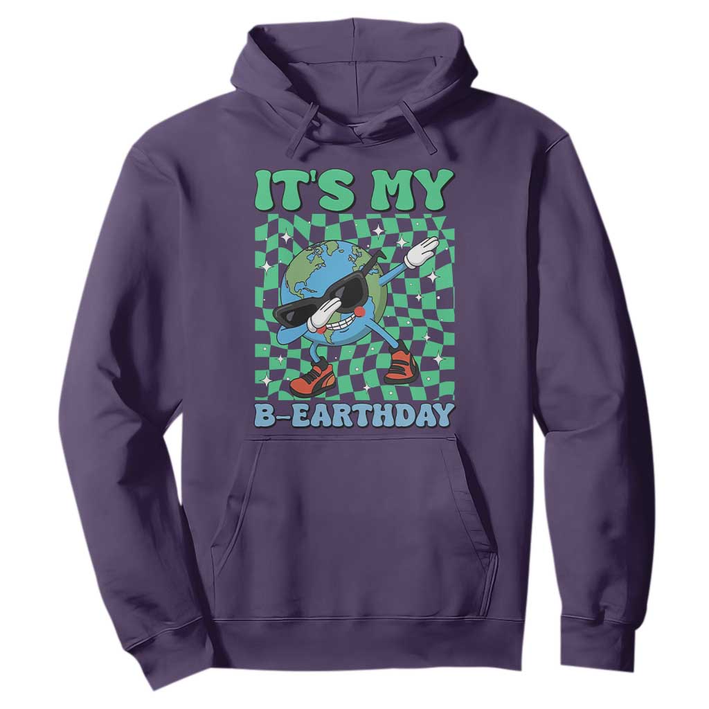 Funny Earth Day Hoodie Its My B-Earthday TS14 Purple Print Your Wear