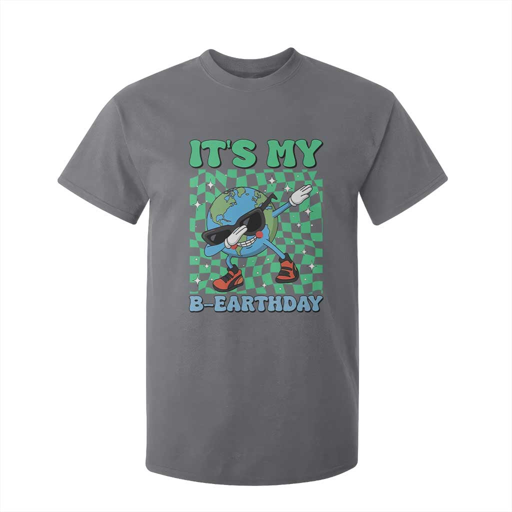 Funny Earth Day T Shirt For Kid Its My B-Earthday TS14 Charcoal Print Your Wear