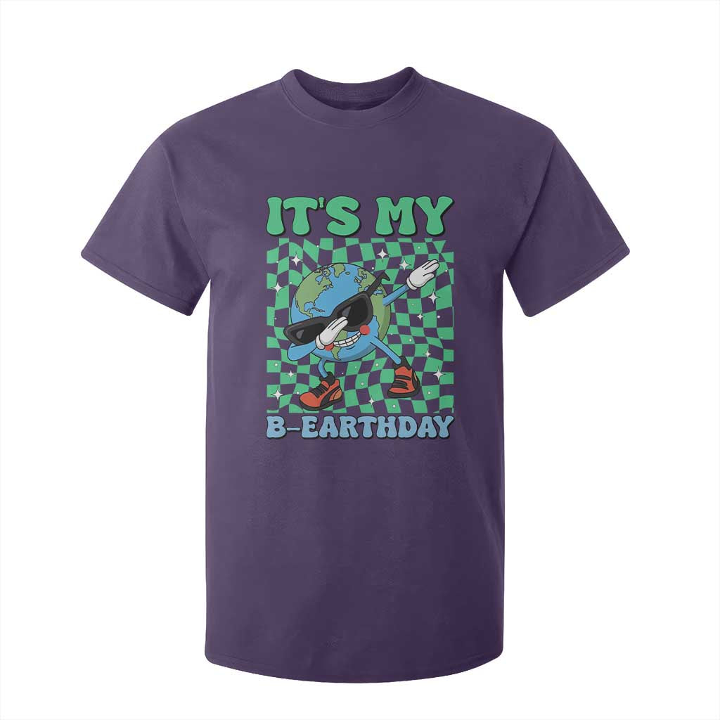 Funny Earth Day T Shirt For Kid Its My B-Earthday TS14 Purple Print Your Wear