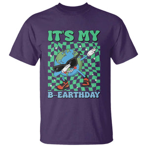 Funny Earth Day T Shirt Its My B-Earthday TS14 Purple Print Your Wear