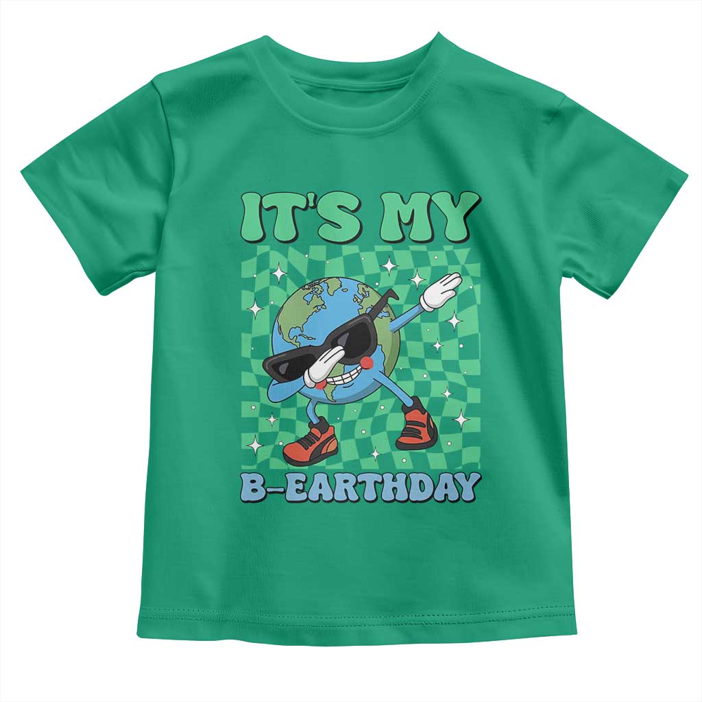 Funny Earth Day Toddler T Shirt Its My B-Earthday TS14 Irish Green Print Your Wear