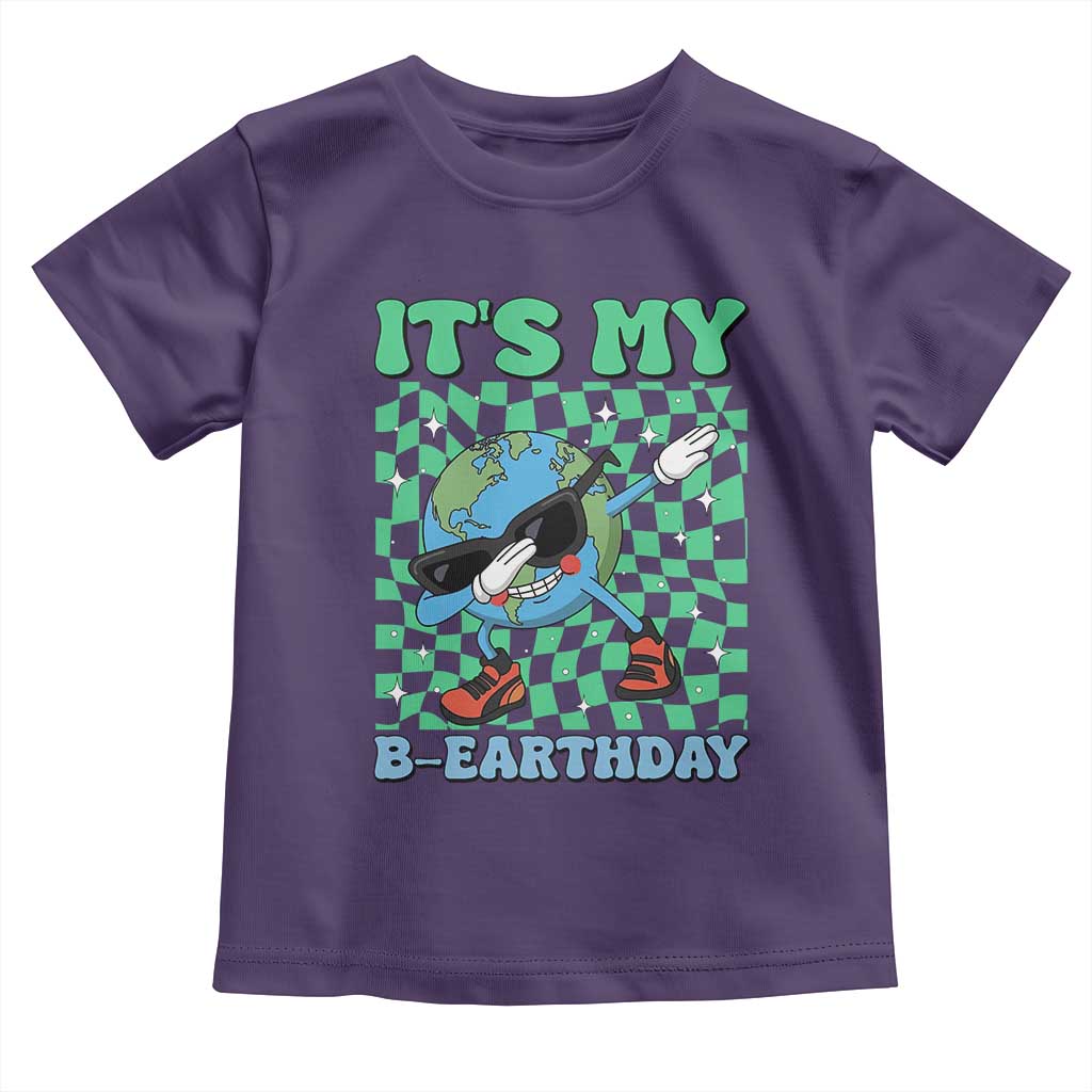 Funny Earth Day Toddler T Shirt Its My B-Earthday TS14 Purple Print Your Wear