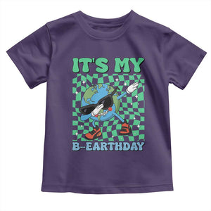 Funny Earth Day Toddler T Shirt Its My B-Earthday TS14 Purple Print Your Wear