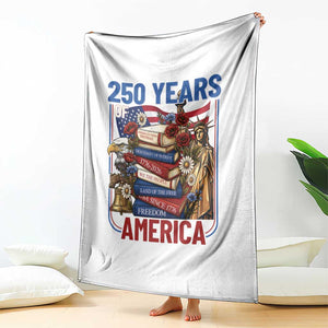 250 Years American Anniversary Throw Blanket Patriotic Book Reader 4th of July TS14 Print Your Wear
