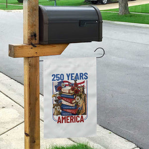250 Years American Anniversary Garden Flag Patriotic Book Reader 4th of July TS14 Print Your Wear