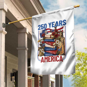 250 Years American Anniversary Garden Flag Patriotic Book Reader 4th of July TS14 Print Your Wear