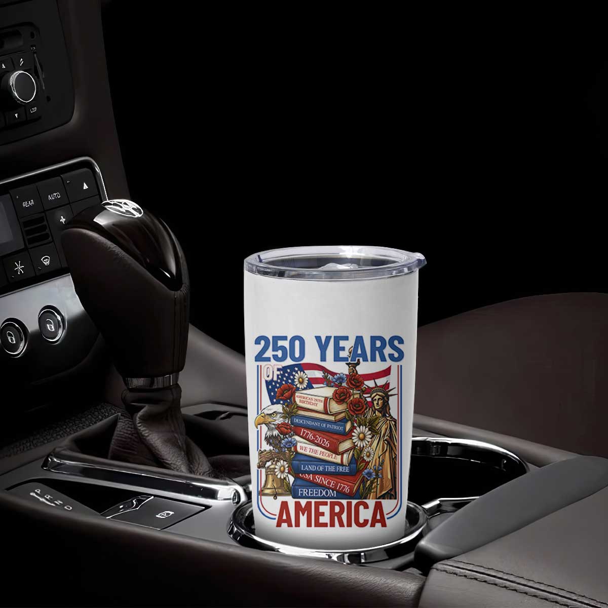 250 Years American Anniversary Tumbler Cup Patriotic Book Reader 4th of July TS14 Print Your Wear