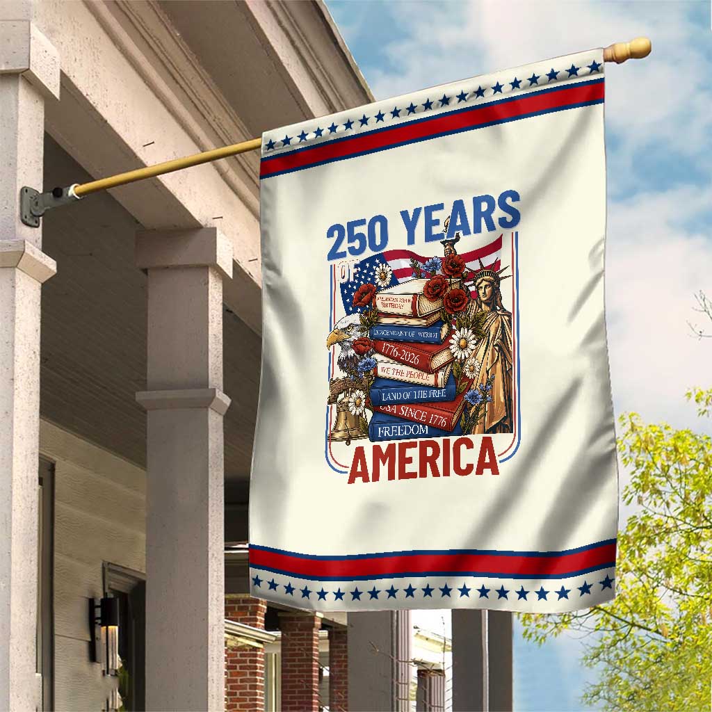 250 Years American Anniversary Patriotic Garden Flag Patriotic Book Reader 4th of July TS14 Modern Beige Red Print Your Wear