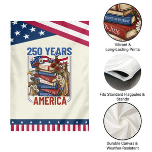 250 Years American Anniversary Patriotic Garden Flag Patriotic Book Reader 4th of July TS14 Print Your Wear