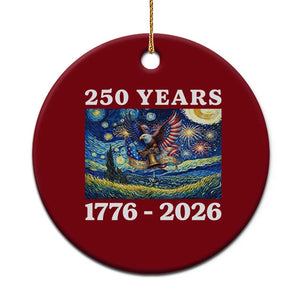 250th America Anniversary Ceramic Ornament Starry Night Patriotic Eagle Liberty Bell American Flag TS14 1pc Red Print Your Wear