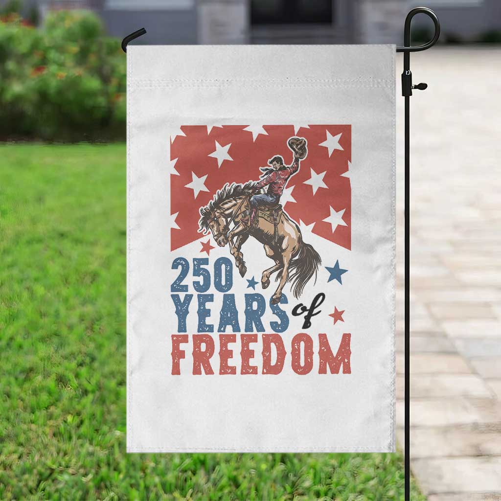American Rodeo 250th Anniversary Garden Flag Western Cowboy Patriotic Fourth of July TS14 Print Your Wear