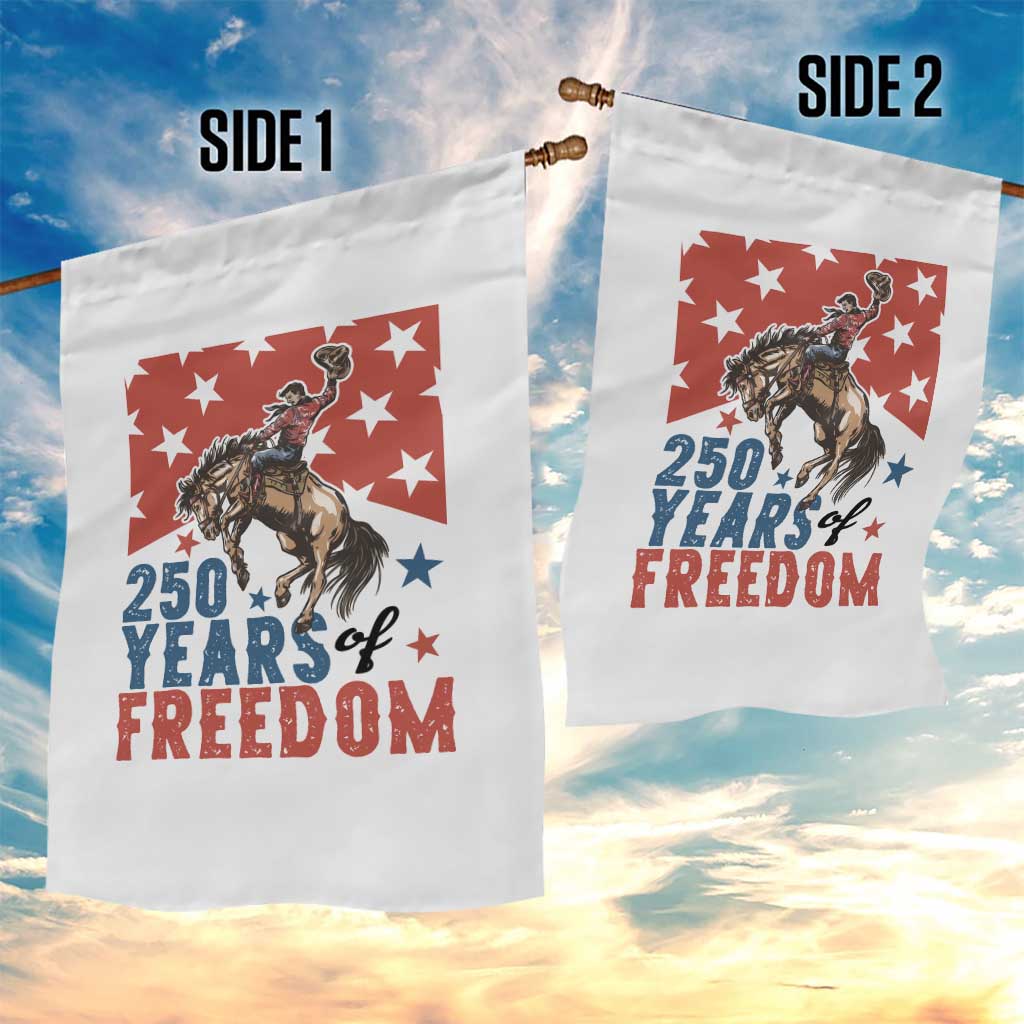 American Rodeo 250th Anniversary Garden Flag Western Cowboy Patriotic Fourth of July TS14 Print Your Wear