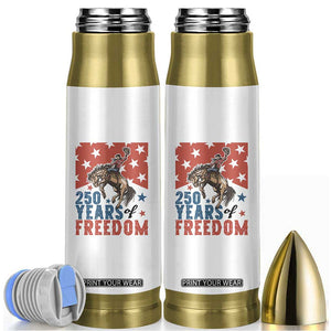 American Rodeo 250th Anniversary Bullet Tumbler Western Cowboy Patriotic Fourth of July TS14 White Print Your Wear