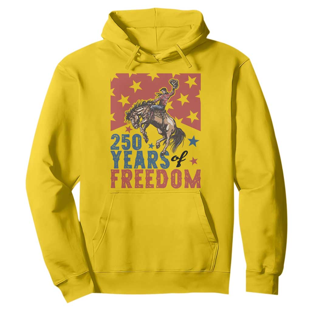 American Rodeo 250th Anniversary Hoodie Western Cowboy Patriotic Fourth of July TS14 Daisy Print Your Wear