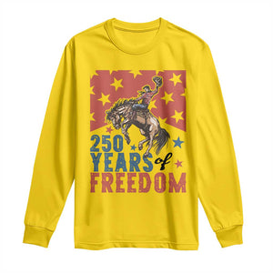 American Rodeo 250th Anniversary Long Sleeve Shirt Western Cowboy Patriotic Fourth of July TS14 Daisy Print Your Wear