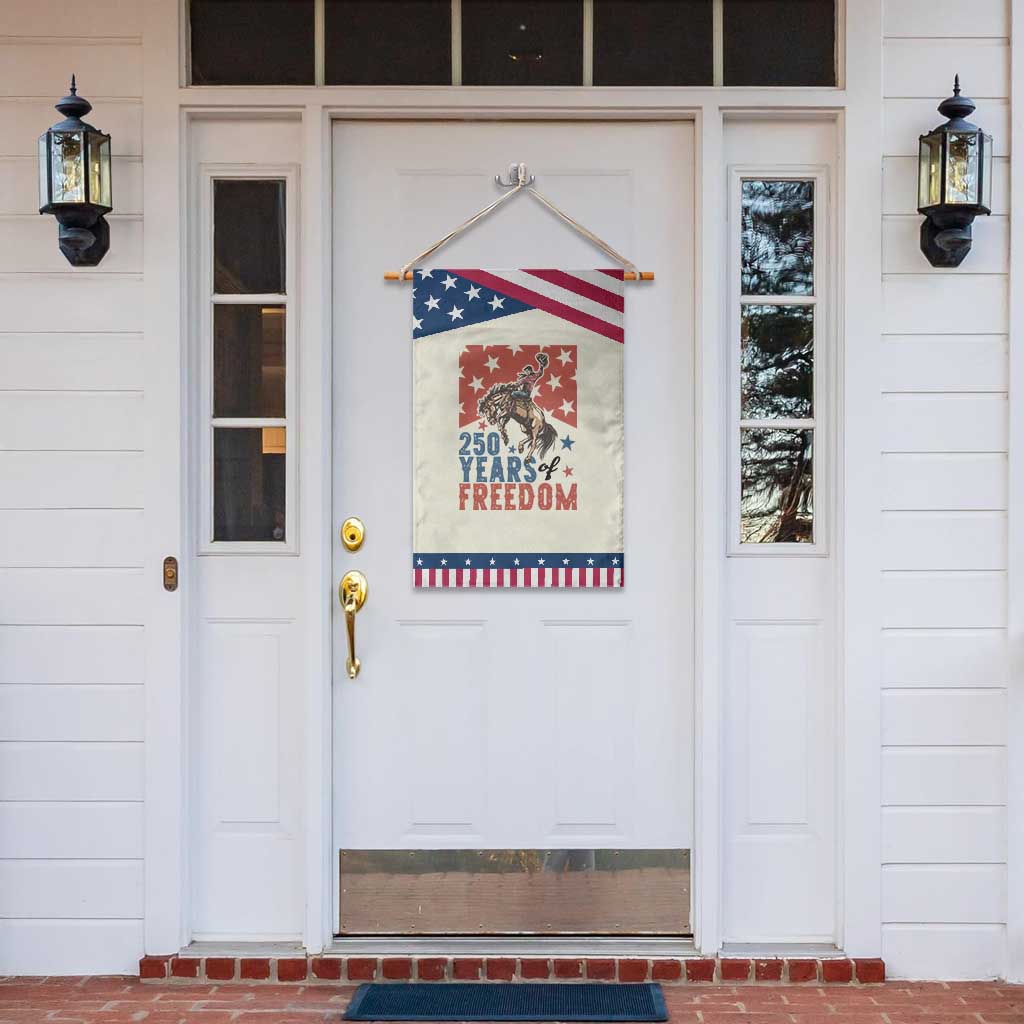 American Rodeo 250th Anniversary Patriotic Garden Flag Western Cowboy Patriotic Fourth of July TS14 Print Your Wear