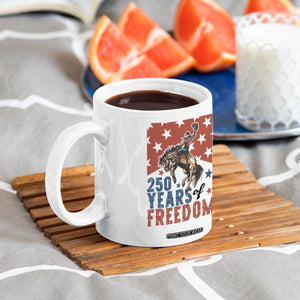 American Rodeo 250th Anniversary Coffee Mug Western Cowboy Patriotic Fourth of July TS14 Print Your Wear