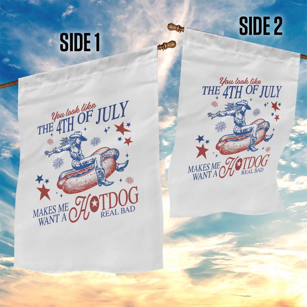 Western Cowgirl You Look Like the 4th of July Garden Flag Makes Me Want A Hot Dog Real Bad TS14 Print Your Wear